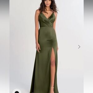 Jenny Yoo Olive Green bridesmaid dress